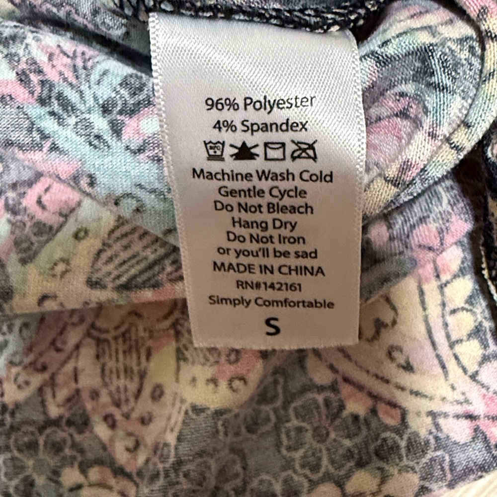 ✨ LuLaRoe Black and Multicolor Paisley Midi Dress - Picture 3 of 7